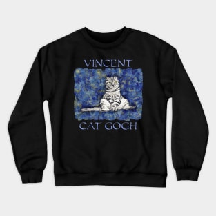 Vincent Cat Van Gogh Crewneck Sweatshirt